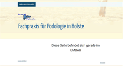 Desktop Screenshot of podologie-holste.de