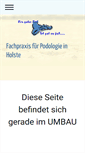 Mobile Screenshot of podologie-holste.de